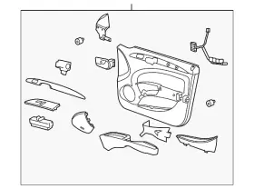 Gm 20938170 Genuine Door Trim Panel