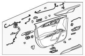 Gm 20990019 Genuine Cocoa Passenger Side Front Door Trim Gm 20990019 Genuine Cocoa Passenger Side Front Door Trim