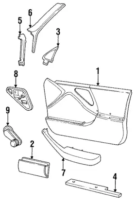 Gm 22584809 Genuine Door Panel