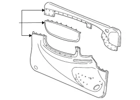 Gm 22657103 Genuine Door Trim Panel Gm 22657103 Genuine Door Trim Panel