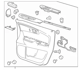 Gm 22797975 Genuine Door Trim Panel