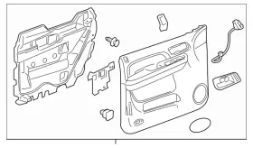 Gm 22818500 Genuine Door Trim Panel Gm 22818500 Genuine Door Trim Panel