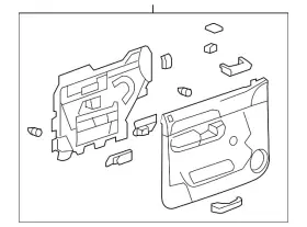 Gm 23402976 Genuine Dark Titanium Front Passenger Side Door Trim Panel Gm 23402976 Genuine Dark Titanium Front Passenger Side Door Trim Panel