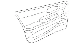 Gm 25752599 Genuine Door Trim Panel