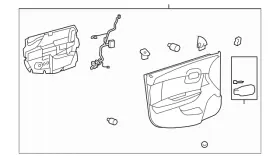 Gm 25777850 Genuine Door Trim Panel