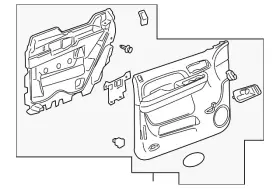 Gm 25780016 Genuine Door Trim Panel Gm 25780016 Genuine Door Trim Panel