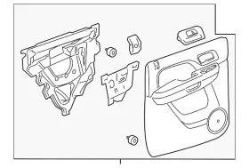 Gm 25780079 Genuine Door Trim Panel