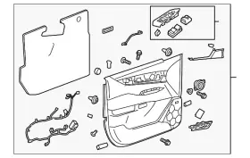 Gm 25780090 Genuine Door Trim Panel