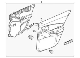 Gm 25856798 Genuine Door Trim Panel