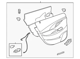 Gm 26264275 Genuine Door Trim Panel