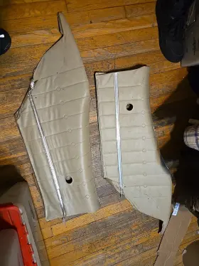 Gm 2dr 4 1970-72 Pontiac Gto Lemans Cream Rear Interior Door Panel Cards Used Oem Set Gm 2dr 4 1970-72 Pontiac Gto Lemans Cream Rear Interior Door Panel Cards Used Oem Set