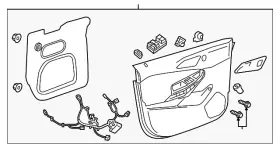 Gm 84178545 Genuine Medium Atmosphere Front Passenger Side Door Trim