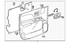 Gm 84354298 Genuine Door Trim Panel Gm 84354298 Genuine Door Trim Panel