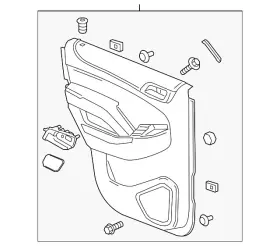 Gm 84365594 Genuine Dark Ash Grey Driver Side Door Interior Trim Panel Gm 84365594 Genuine Dark Ash Grey Driver Side Door Interior Trim Panel
