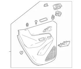 Gm 84441388 Genuine Door Trim Panel