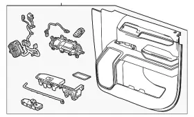 Gm 85019537 Genuine Door Interior Trim Panel