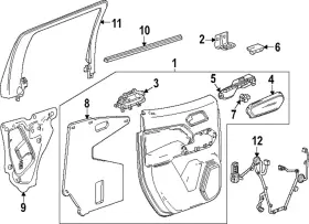 Gm 85030673 Genuine Door Trim Panel