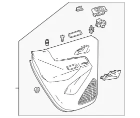 Gm 85573868 Genuine Rear Passenger Side Door Trim