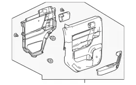 Gm 94723408 Genuine Door Trim Panel Gm 94723408 Genuine Door Trim Panel