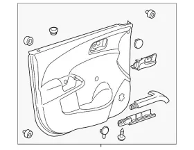 Gm 95351555 Genuine Door Trim Panel Gm 95351555 Genuine Door Trim Panel