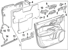 Gm Genuine Parts 42817938 Window Trim
