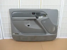 Gmc 15026937 99-02 Yukon Denali Left Front L Pewter Leather Heated Power Door Panel Oem