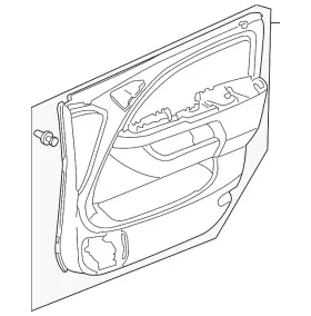 Honda 83557-shj-a43za Genuine Lining L Front Door Lower G64l Olive Honda 83557-shj-a43za Genuine Lining L Front Door Lower G64l Olive