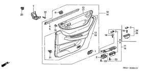 Honda 83700-s84-a21za Genuine Lining Assembly R Rear Door B95l Lapis