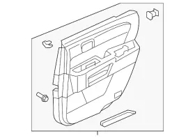 Honda 83701-sza-a23zc Genuine Door Trim Panel Honda 83701-sza-a23zc Genuine Door Trim Panel