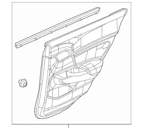 Honda 83750-tr3-a42za Genuine Lining Assembly L Rear Door Type T Leather