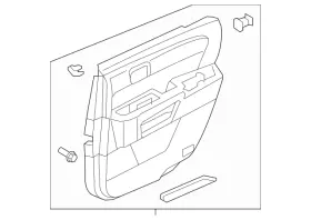 Honda 83751-sza-a25zd Genuine Lining Assembly L Rear Door Yr309l Light Beige
