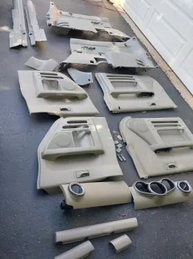 Honda 84614-scv-a01zd 2009-2011 Element Titanium Tan Interior Plastic Door Trunk Dashboard Set
