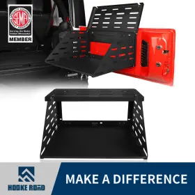 Hooke Road Mmr.20102 Tailgate Table Foldable Cargo Shelf For Jeep Wrangler Jk/jl 2007-2023