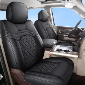 Huidasource Ram01 Ram Seat Covers Full Set For 1500 2009-2018 2500 2011-2025 3500 2019-2025 Truck