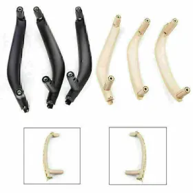 Hukyu 612047261179 3pcs Interior Inside Door Pull Handle Trim Cover For Bmw X5 X6 F15 F16 2014-2018
