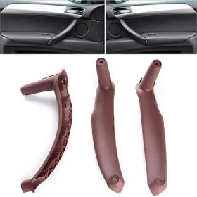 Hukyu 750000353810 3 Pcs Inner Inside Door Panel Handle Pull Trim Cover Left And Right Fit Bmw E70 X5