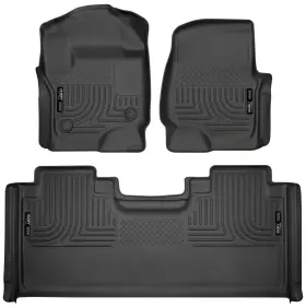 Husky Liners 94071 Weatherbeater Front And 2nd Seat Floor Mats For 2017-2026 Ford F-250 F-350