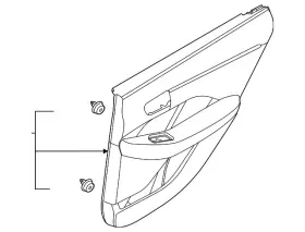 Hyundai 82306-l5ah0-n3a Genuine Door Interior Trim Panel