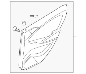 Hyundai 83307-1r030-sbg Genuine Door Interior Trim Panel Hyundai 83307-1r030-sbg Genuine Door Interior Trim Panel