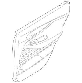 Hyundai 83307-s2450-nnb Genuine Door Trim Panel