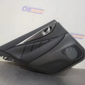 Infiniti 205.in1m22 22 2022 Q50 Sensory Rear Door Trim Panel Black Left Driver