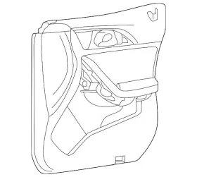 Infiniti 80900-5db2a Genuine Door Trim Panel