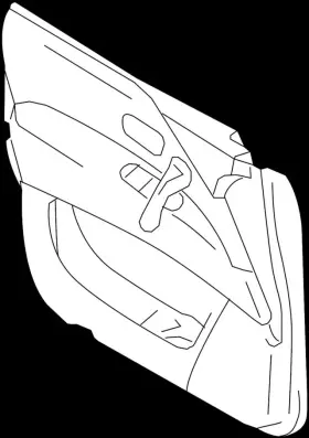 Infiniti 80901-6je1c Genuine Finisher Assembly-front Door Left-hand
