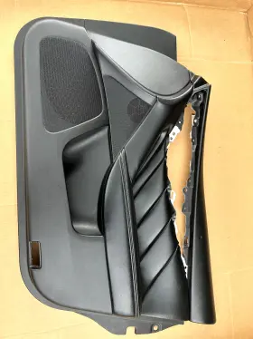 Infiniti 80976aga0a 2018 Q50 Front Leather Door Panel Skin Cover Card Right Side- Black Oem
