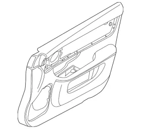 Jaguar C2d34647yex Genuine Door Interior Trim Panel