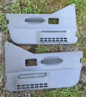 Jeep 55215117 1997-2006 Tj Wrangler Interior Half 1/2 Door Trim Panels Covers Pair Gray