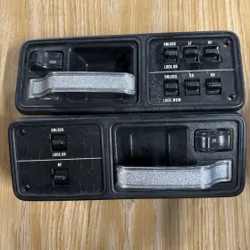 Jeep 56004487 84-96 Cherokee Xj Power Window Lock Master Switch Pair Left And Right Chrome