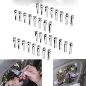 Jingzun69 Rc44k 32 Ends Back/door Handle Latch Cable Repair Kit For Ford F150 F250 And F350
