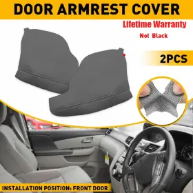 Kbh As-161-ebony 2pcs For 11-17 Honda Odyssey Door Front Panels Armrest Covers Advanced Dark Gray Kbh As-161-ebony 2pcs For 11-17 Honda Odyssey Door Front Panels Armrest Covers Advanced Dark Gray