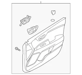 Kia 82302-h9020wk Genuine Door Trim Panel Kia 82302-h9020wk Genuine Door Trim Panel
